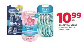 Rexall GILLETTE or VENUS Disposable Razors offer