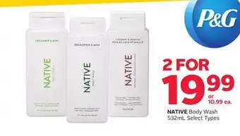 Rexall NATIVE Body Wash offer
