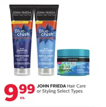 Rexall JOHN FRIEDA Hair Care or Styling offer