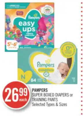 Shoppers Drug Mart PAMPERS SUPER BOXED DIAPERS or TRAINING PANTS offer