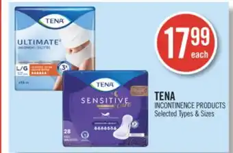 Shoppers Drug Mart TENA INCONTINENCE PRODUCTS offer