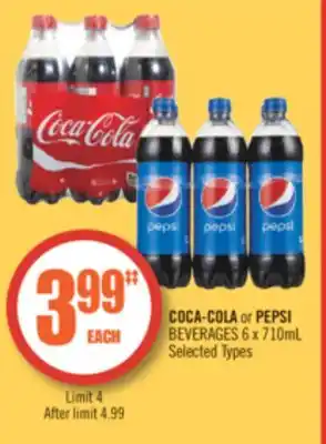 Shoppers Drug Mart COCA-COLA or PEPSI BEVERAGES offer