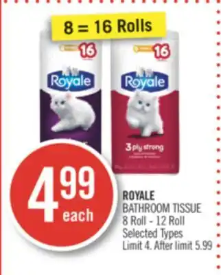 Shoppers Drug Mart ROYALE BATHROOM TISSUE offer