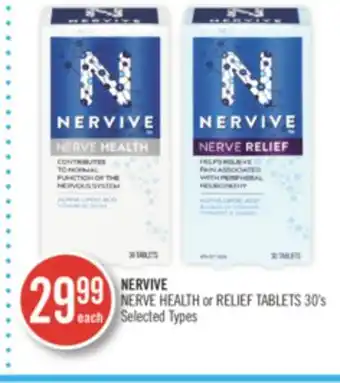 Shoppers Drug Mart NERVIVE NERVE HEALTH or RELIEF TABLETS offer