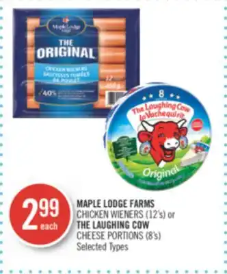 Shoppers Drug Mart MAPLE LODGE FARMS CHICKEN WIENERS (12's) or THE LAUGHING COW CHEESE PORTIONS (8's) offer