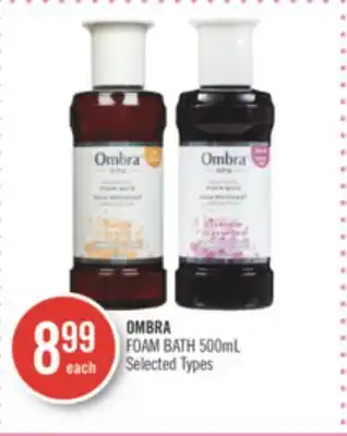 Shoppers Drug Mart OMBRA FOAM BATH offer