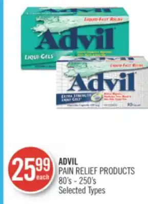 Shoppers Drug Mart ADVIL PAIN RELIEF PRODUCTS offer
