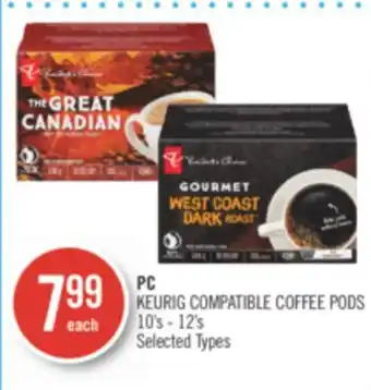 Shoppers Drug Mart PC KEURIG COMPATIBLE COFFEE PODS offer