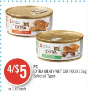 Shoppers Drug Mart PC EXTRA MEATY WET CAT FOOD offer