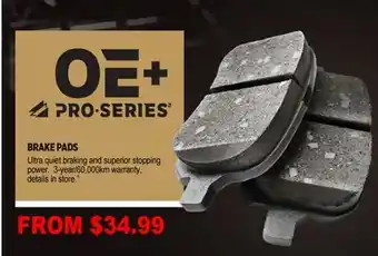 PartSource PRO SERIES OE+ BRAKE PADS offer