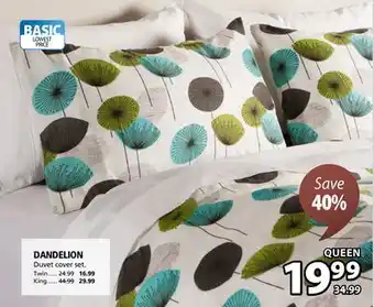 JYSK DANDELION Duvet cover set offer