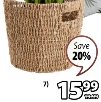JYSK SIMEN Seagrass Basket offer