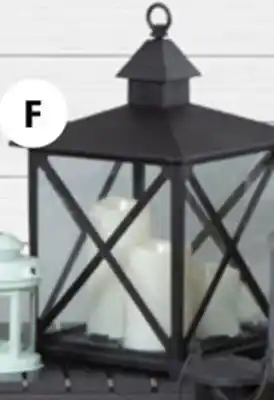 JYSK VERNER Lantern with LED candles offer