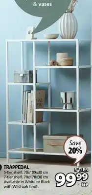 JYSK TRAPPEDAL 5-Tier Shelf offer