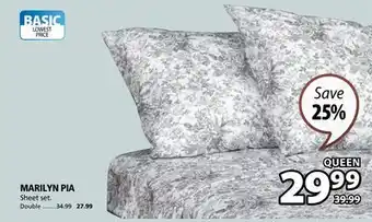 JYSK MARILYN PIA Sheet set offer