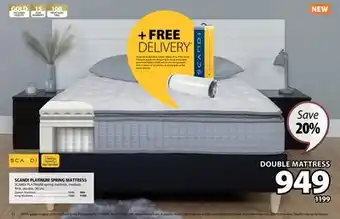JYSK SCANDI PLATINUM SPRING MATTRESS offer