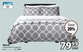 JYSK TRELLIS 7-piece bed-in-a-bag set offer