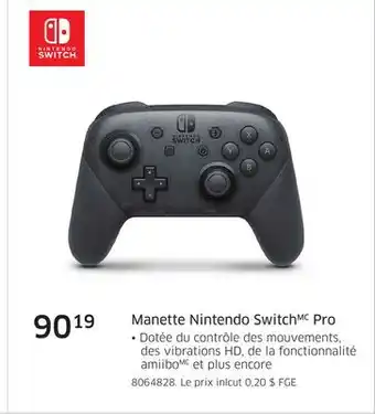 The Source Manette Nintendo Switch Pro Nintendo Switch offer