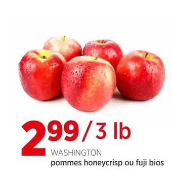 Avril pommes honeycrisp ou fuji bios offer