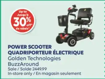 Wellwise by Shoppers QUADRIPORTEUR ÉLECTRIQUE Golden Technologies BuzzAround offer