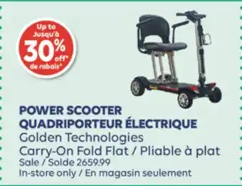 Wellwise by Shoppers QUADRIPORTEUR ÉLECTRIQUE Golden Technologies Pliable à plat offer