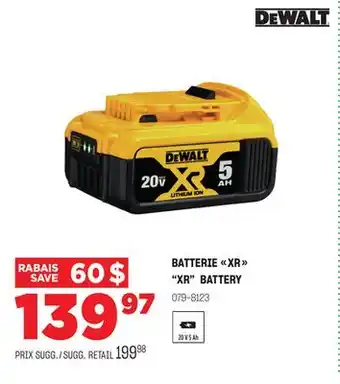 BMR BATTERIE XR offer