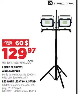 BMR LAMPE DE TRAVAIL À DEL SUR PIED offer