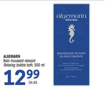 Uniprix ALGEMARIN Bain moussant relaxant/Relaxing bubble bath offer