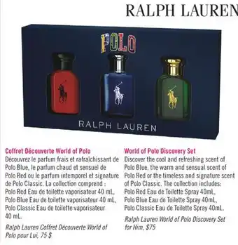 Pharmaprix Ralph Lauren World of Polo Discovery Set for Him offer