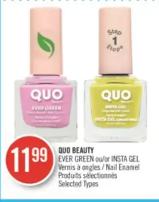 Pharmaprix QUO BEAUTY EVER GREEN or INSTA GEL Nail Enamel offer