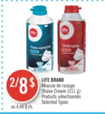 Pharmaprix LIFE BRAND Shave Cream offer