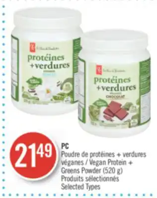 Pharmaprix PC Vegan Protein + Greens Powder offer
