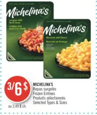 Pharmaprix MICHELINA'S Frozen Entrees offer