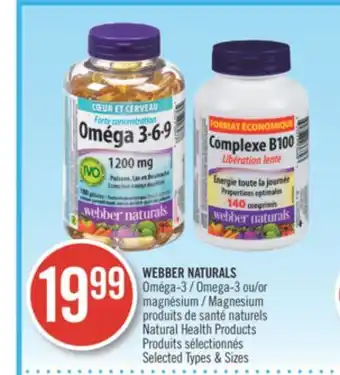 Pharmaprix WEBBER NATURALS Omega-3 or Magnesium Natural Health Products offer