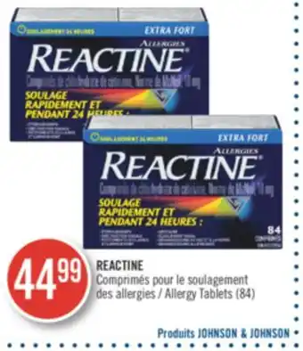 Pharmaprix REACTINE Allergy Tablet offer