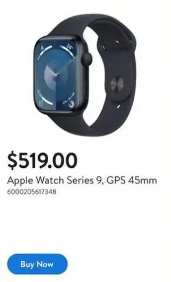 Walmart Apple Watch Series 9, GPS 45mm offer