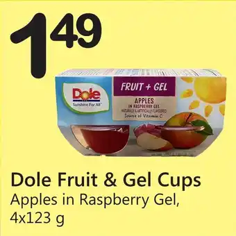 Save on Foods Dole Fruit & Gel Cups Apples in Raspberry Gel, 4x123g offer