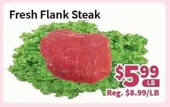 Blue Sky Supermarket Fresh Flank Steak offer