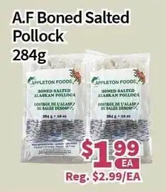 Blue Sky Supermarket A.F Boned Salted Pollock 284g offer