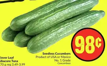 FreshCo Seedless Cucumbers offer