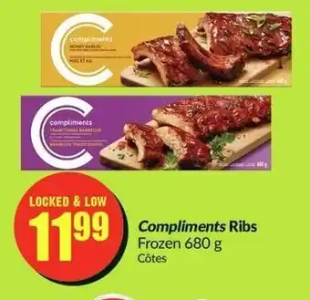 FreshCo Compliments Ribs Frozen 680g offer