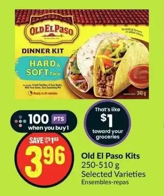 FreshCo Old El Paso Kits 250-510g Selected Varieties offer