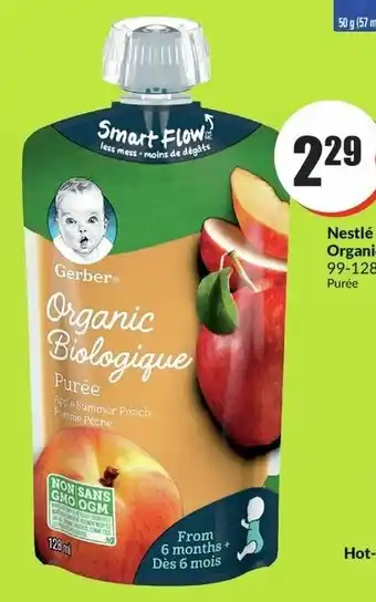 FreshCo Nestlé Gerber Organic Purée 99-128mL offer