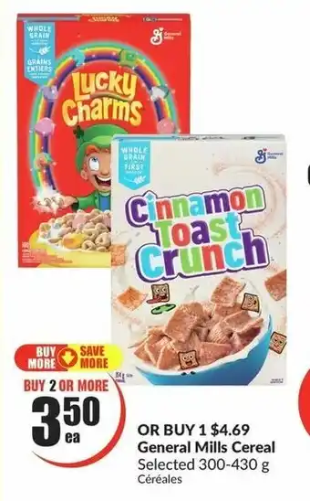 FreshCo General Mills Cereal Selected 300-430g offer