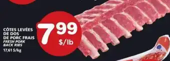IGA FRESH PORK BACK RIBS offer
