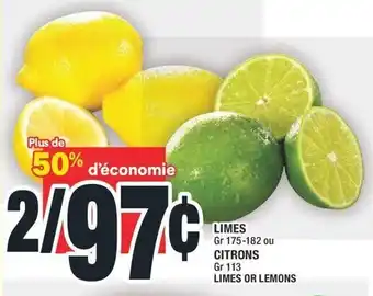 Super C LIMES OR LEMONS offer