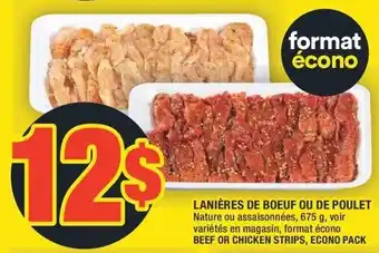 Super C BEEF OR CHICKEN STRIPS offer