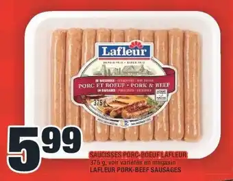 Super C LAFLEUR PORK-1 RK-BEEF SAUSAGES offer