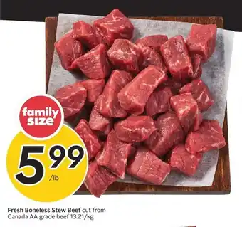 Sobeys Fresh Boneless Stew Beef offer