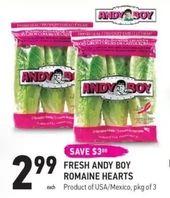 Coppa's Fresh Market FRESH ANDY BOY ROMAINE HEARTS offer